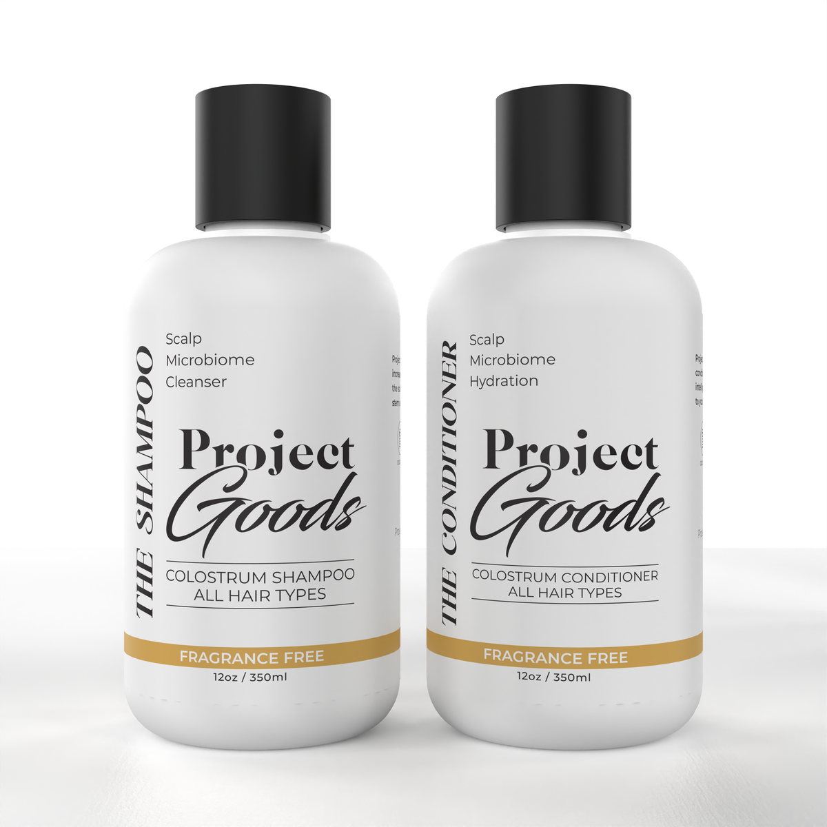 Shampoo Project Project Goods - Shampoo & Conditioner Duo | Fragrance Free | Colostrum
