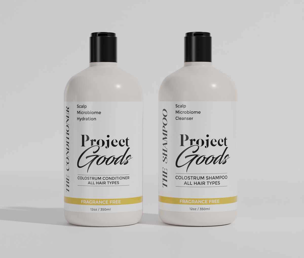 Shampoo Project Project Goods - Shampoo & Conditioner Duo | Fragrance Free | Colostrum